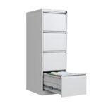 Classeur vertical métallique - Gris