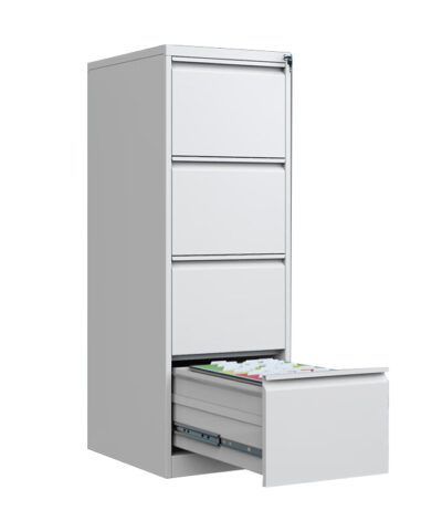 Classeur vertical métallique - Gris