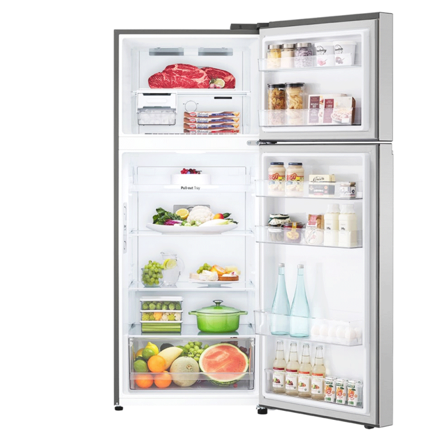 REFRIGERATEUR LG 2 PORTES 395 LITRES INVERTER GRIS REFRIGERATEUR LG 2 PORTES 395 LITRES INVERTER GRIS
